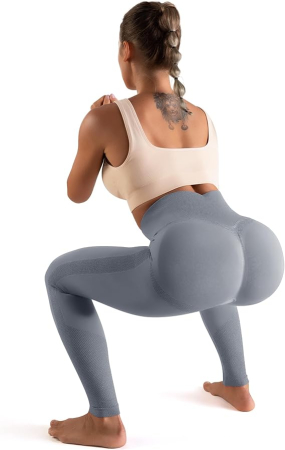 Colanti elastici pentru sport femei, gri XL [3]