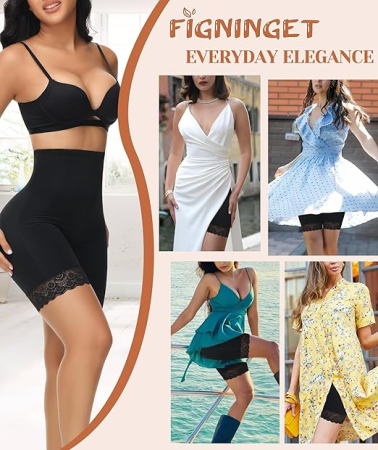 Pantaloni modelatori pentru femei, negri M [6]