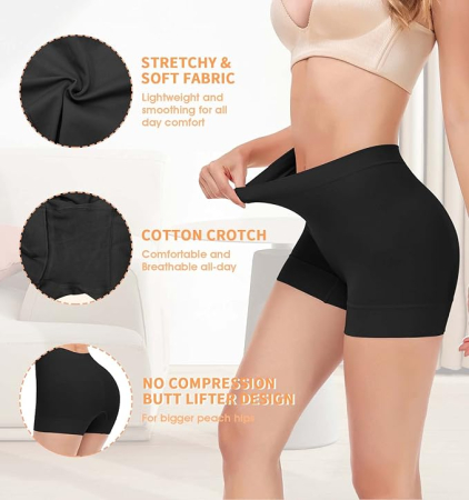 Colanti elastici scurti pentru sport femei, negri, 2 bucati  L [3]