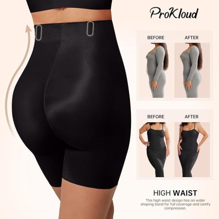 Colanti elastici scurti pentru sport femei, negri, XL [3]