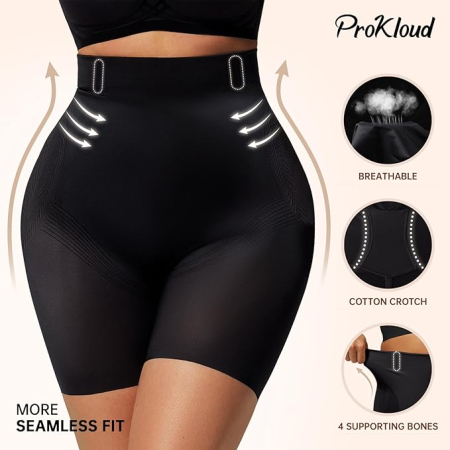 Colanti elastici scurti pentru sport femei, negri, XL [2]