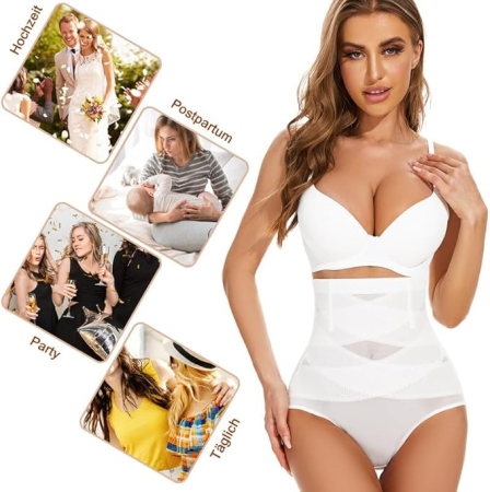 Indispensabili cu talie inalta si control abdomen pentru femei,2Xl [5]