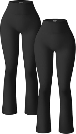 Pantaloni dama - Colanti elastici pentru femei, negri/gri L, set 2 bucati