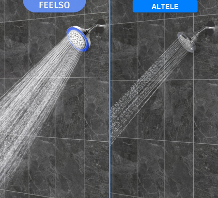 Cap de dus cu efect de ploaie și filtru, cu 7 moduri de jet și lumină LED [3]