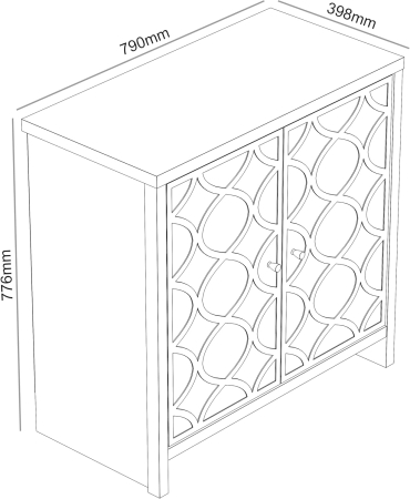 Comoda din MDF, 2 usi 2 rafturi interioare, 39,8 x 79,0 x 77,6 cm – Stejar gri prăfuit [1]