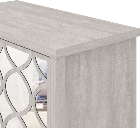 Comoda din MDF, 2 usi 2 rafturi interioare, 39,8 x 79,0 x 77,6 cm – Stejar gri prăfuit [6]