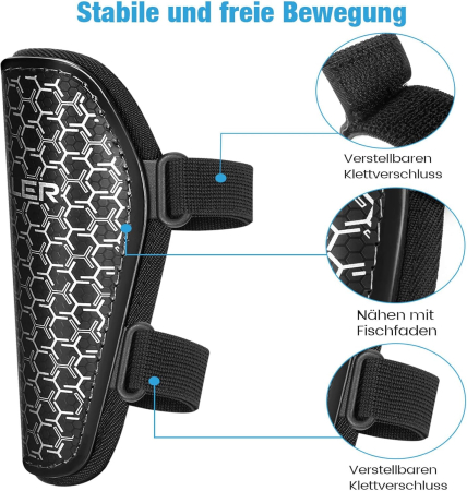 Aparatori de fotbal copii sau adulti, protectii pentru tibii, curele reglabile, marimea L [2]