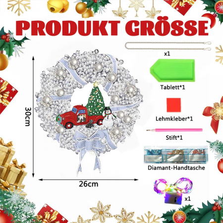 Coroana cu instalatie LED pentru ornat cu diamante 5D DIY [1]