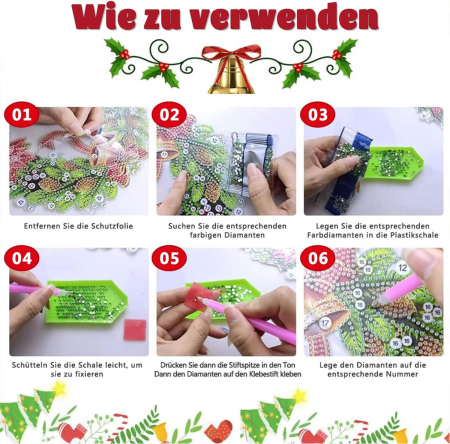 Coroana cu instalatie LED pentru ornat cu diamante 5D DIY [2]