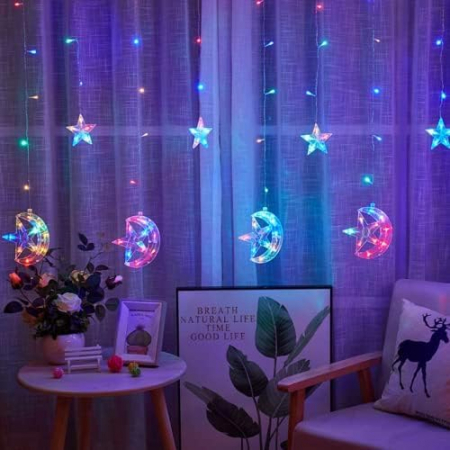 Cortina cu stele luminoase LED 150 bucati, 250 cm [6]