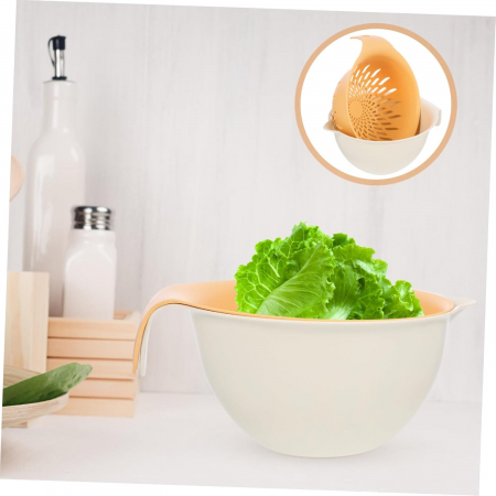 Bol 22 cm cu strecuratoare detasabila pentru spalat fructe si legume [8]