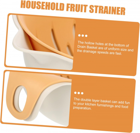 Bol 22 cm cu strecuratoare detasabila pentru spalat fructe si legume [7]