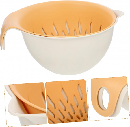 Bol 22 cm cu strecuratoare detasabila pentru spalat fructe si legume [2]