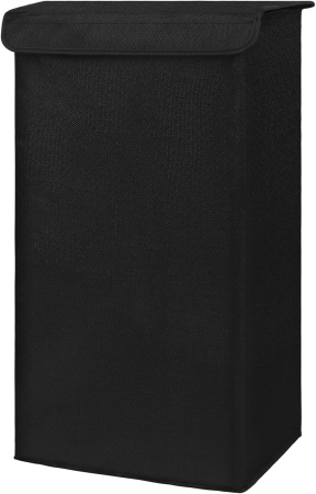 Cos de rufe 100 L pliabil, negru, cu saci de haine [8]