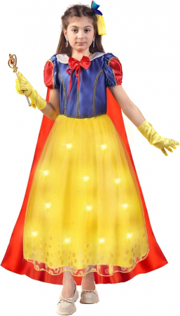 Costum carnaval cu leduri printesa Cenusareasa 4-6 ANI [2]