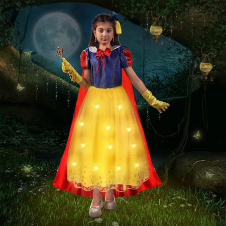 Costum carnaval cu leduri printesa Cenusareasa 4-6 ANI [3]