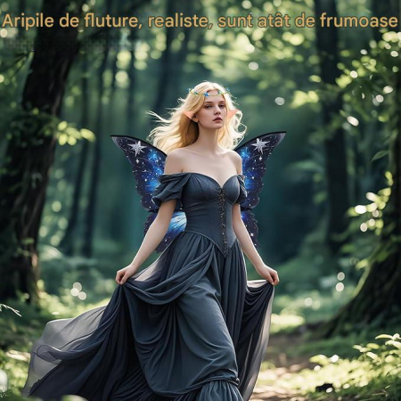 Costum de zână cu urechi de elf, bandă și baghete [4]