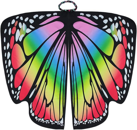 Costum carnaval pentru fete sau femei, tip pelerina, aripi de fluture [1]