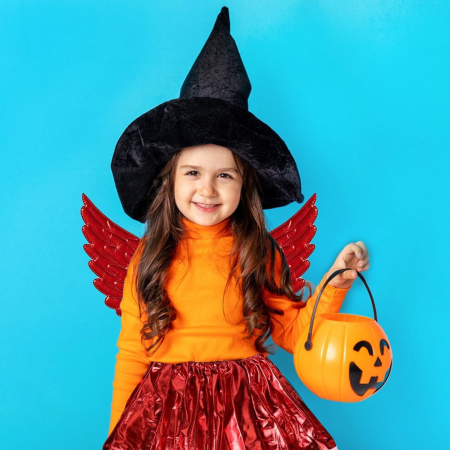 Costum carnaval pentru fetite, diavolita rosie, 3-8 ani [5]