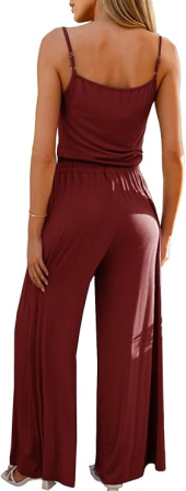 Costum casual pentru femei, subtire, respirabil, rosu XL [1]