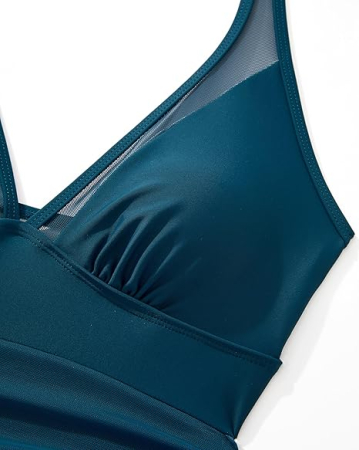 Costum de baie dintr-o bucata pentru femei, albastru 2XL [5]