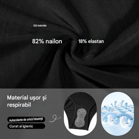 Costum de baie dintr-o bucata pentru femei, negru S [4]