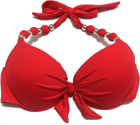 Costum de baie femei din 2 piese ajustabile rosu M [4]