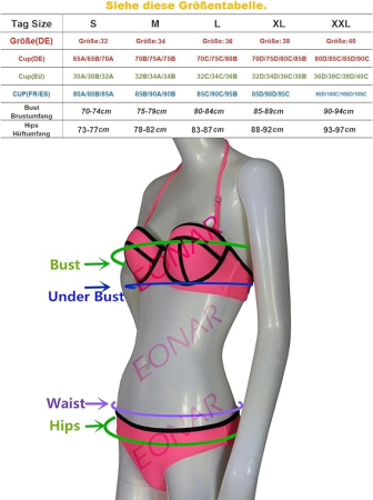 Costum de baie femei din 2 piese ajustabile galben XL [4]