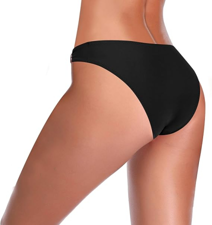 Slip de baie negru pentru femei, elastic, uscare rapida, S [5]