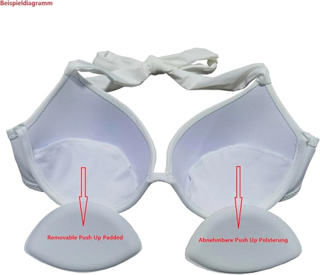 Costum de baie femei din 2 piese kaki 2XL [4]