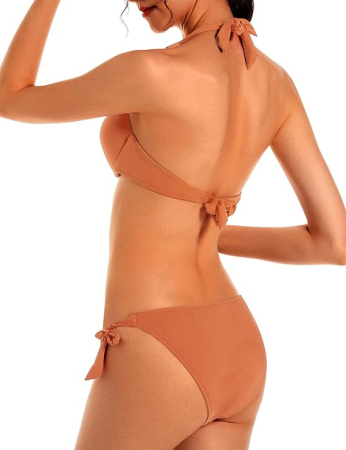 Costum de baie femei din 2 piese kaki XL [1]
