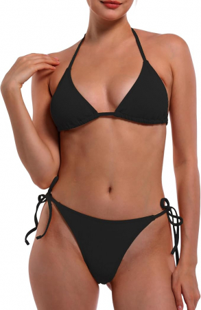 COSTUME BAIE FEMEI - Costum de baie femei din 2 piese negru L