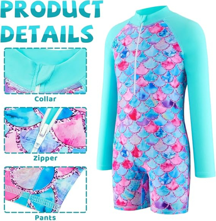 Costum de baie fete dintr-o bucata, maneci lungi, protectie UV, 120 [1]