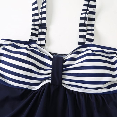 Costum de baie femei din bucati, cu fusta si pantaloni, L (40) [3]