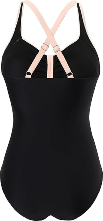 Costum de baie femei dintr-o bucata, elastic, cu uscare rapida, control abdomen 2XL [3]