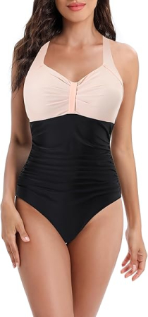 COSTUME BAIE FEMEI - Costum de baie femei dintr-o bucata, elastic, cu uscare rapida, control abdomen 2XL