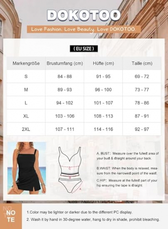 Costum de baie femei din 2 bucati, Albastru XL [5]