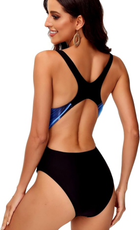 Costum de baie femei dintr-o bucata, Albastru S [3]