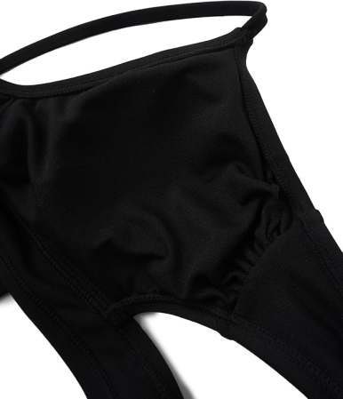 Costum de baie decupat din 2 bucati pentru femei, negru 2XL [4]