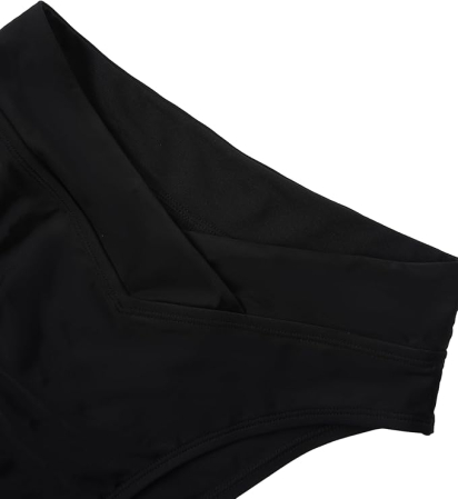 Costum de baie decupat din 2 bucati pentru femei, negru 2XL [5]