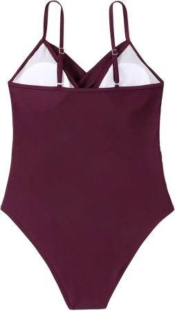 Costum de baie pentru femei, visiniu XL [5]