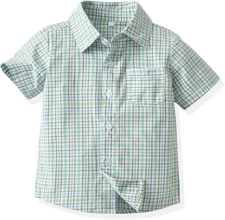 Costum lejer pentru baieti, ideal evenimente, 2 piese, 1-2 ani, 90 cm, verde [2]