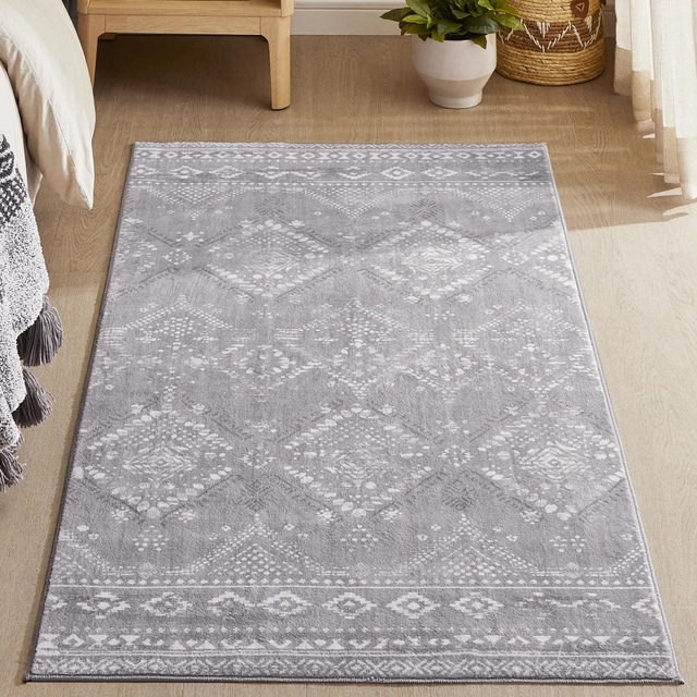 covoare si presuri - Covor moale, Lavabil, Antiderapant, Gri 80 x 150 cm