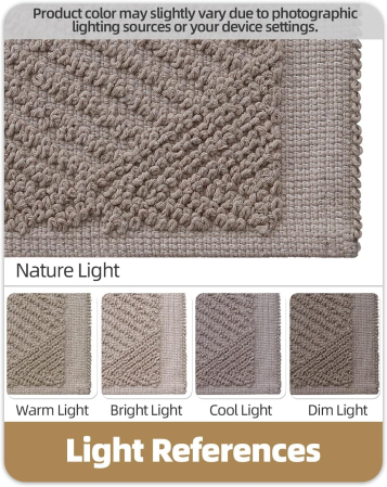 Covoraș aspru de intrare, anti-alunecare, herringbone – Taupe 60x90cm [4]