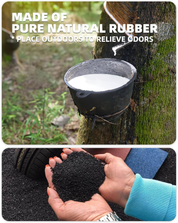 Covoraș flexibil de intrare, din cauciuc natural, anti-alunecare, 122 x 91,5 x 1,5 cm [6]