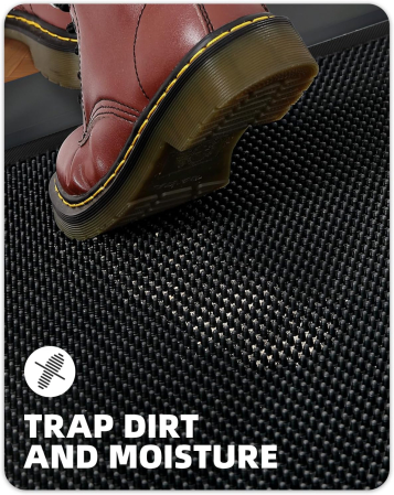 Covoraș flexibil de intrare, din cauciuc natural, anti-alunecare, 122 x 91,5 x 1,5 cm [1]