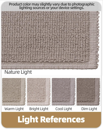 Covoraș aspru de intrare, anti-alunecare, herringbone – Taupe 60x80cm [3]