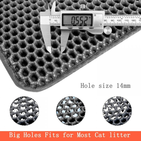 Covoras asternut pentru pisici cu colectare nisip, lavabil, rezistent, pliabil, 30x40 cm [3]