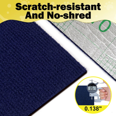 Covoras autoadeziv pentru zgârieturi pisici 200cm x 40cm, ALBASTRU [3]