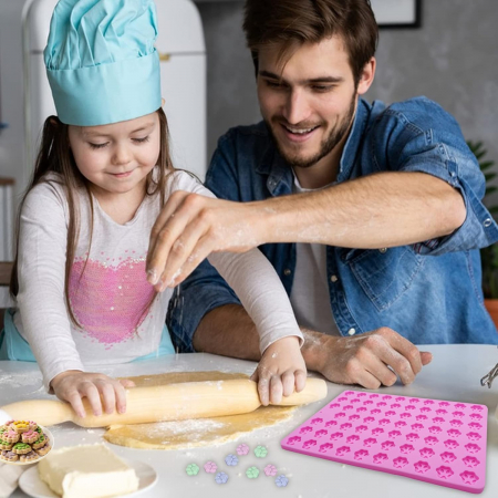 Covoras de copt din silicon, pentru biscuiti si recompense pentru caini, reutilizabil, rezistent la temperaturi de -40 pana la 230 [6]